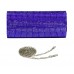 Evening Bag - Jeweled Acrylic Beads w/ Flap - Blue -BG-100317BL